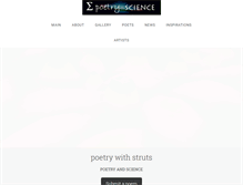 Tablet Screenshot of poetryandscience.com